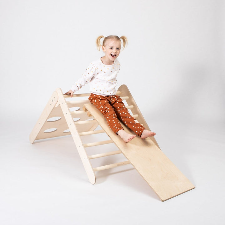 2 - i - 1 Montessori Klätterställning Med Ramp - Rootly - Pikler Trianglar