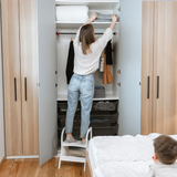 MIIMO® höjdjusterbar barnpall – Vit | Ette Tete