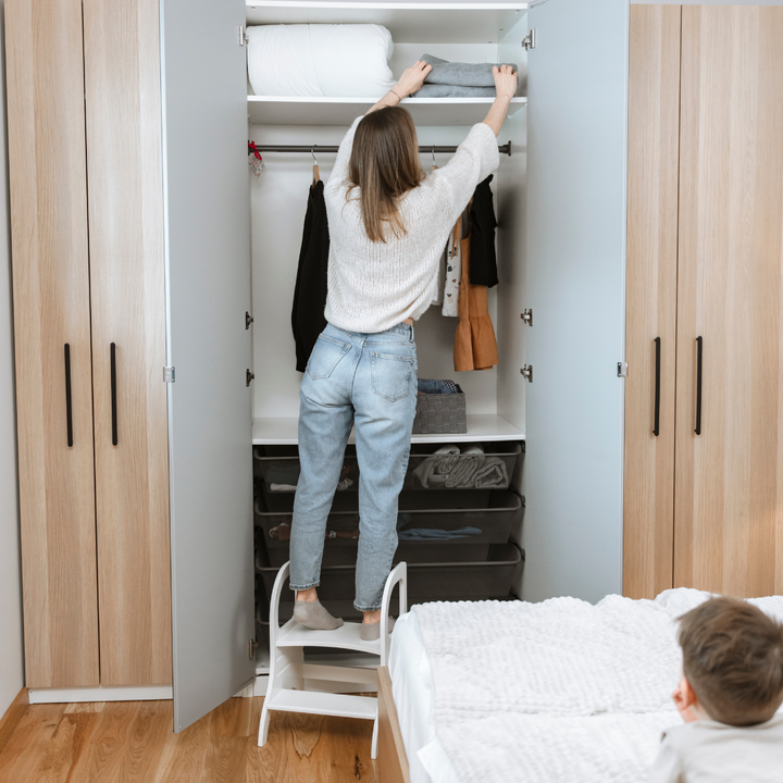 MIIMO® höjdjusterbar barnpall i vit från Ette Tete