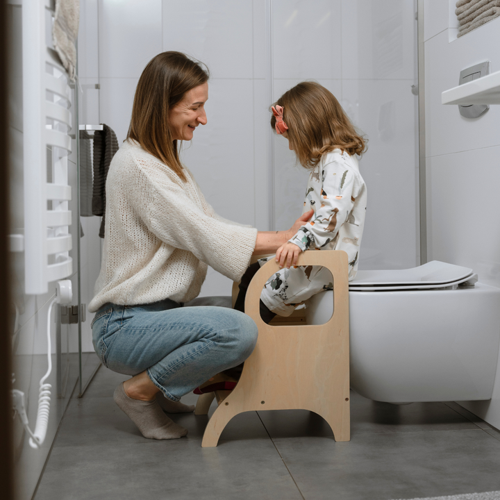 MIIMO® höjdjusterbar barnpall i vit från Ette Tete