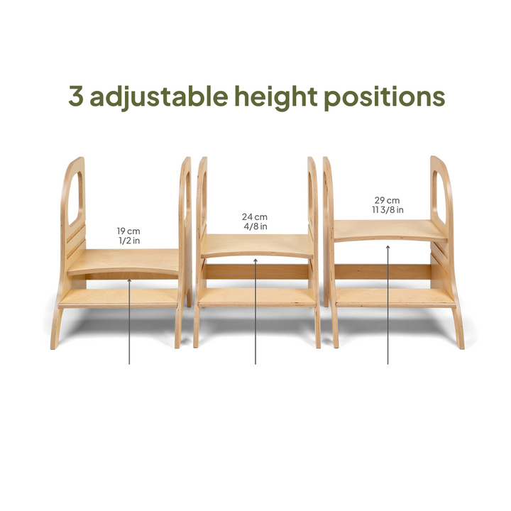 MIIMO® höjdjusterbar barnpall i vit från Ette Tete