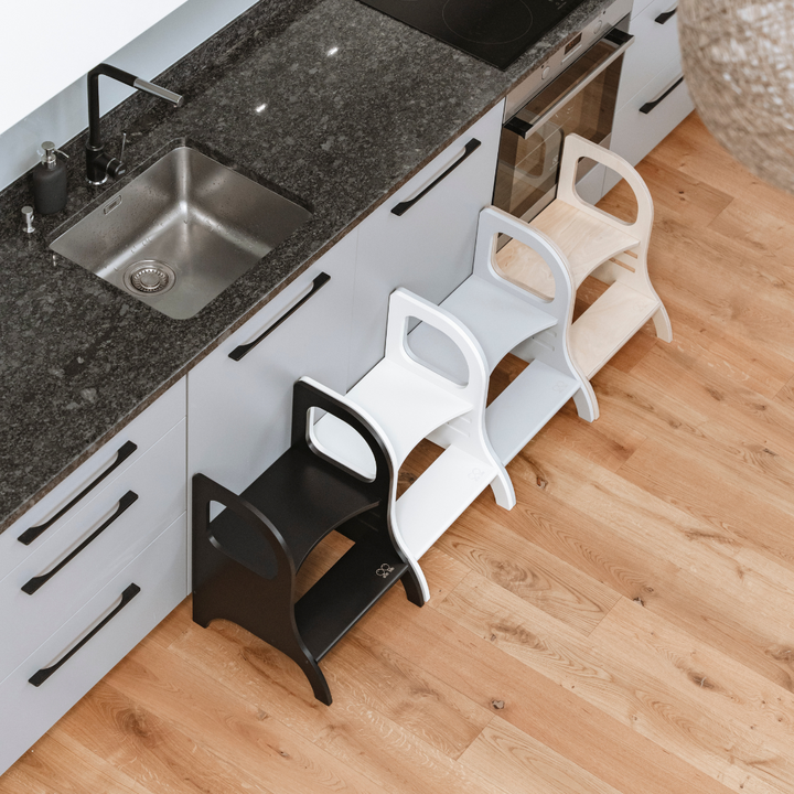MIIMO® höjdjusterbar barnpall i svart från Ette Tete