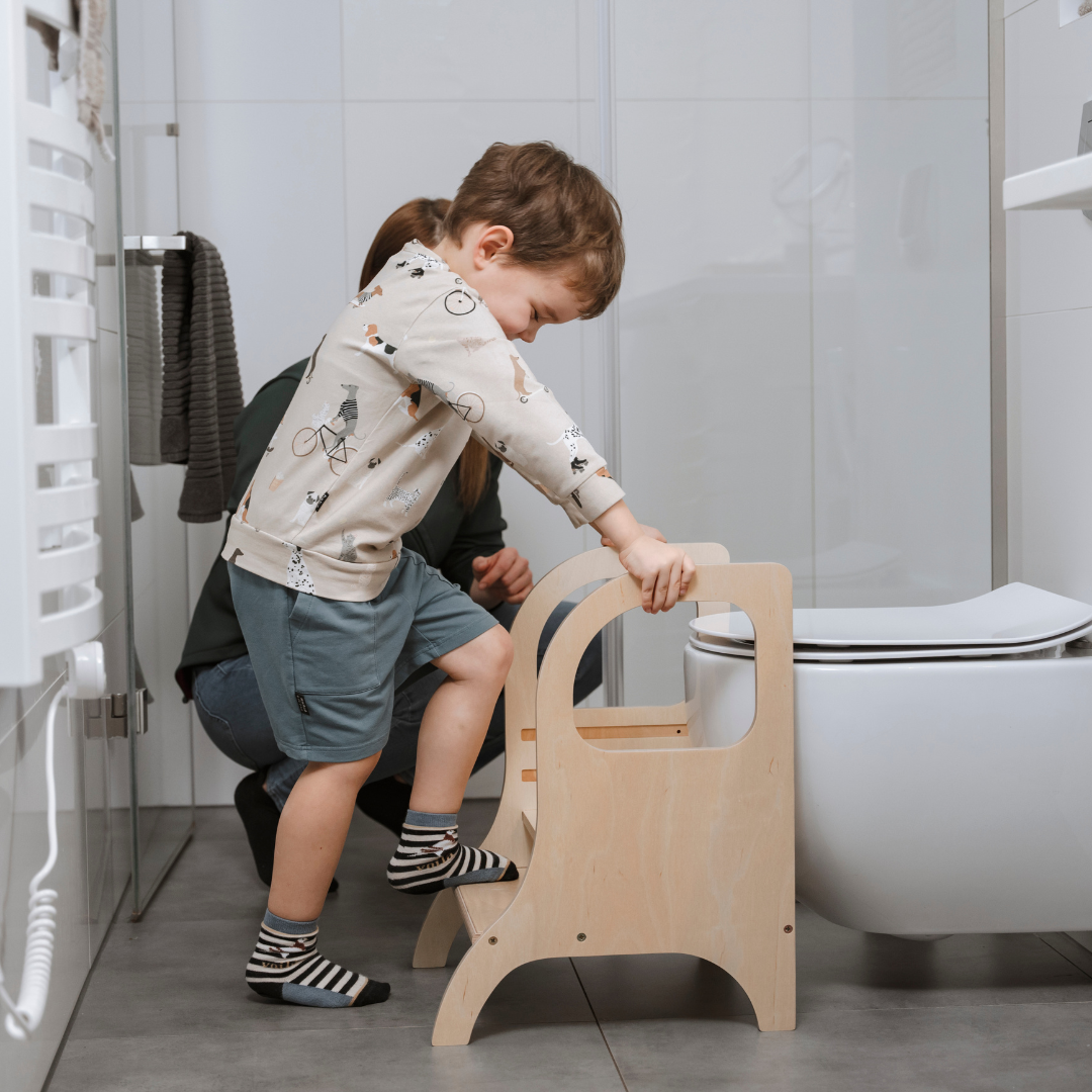 MIIMO® höjdjusterbar barnpall i vit från Ette Tete