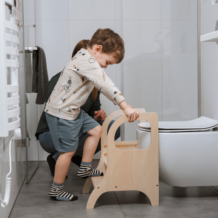 MIIMO® höjdjusterbar barnpall i vit från Ette Tete