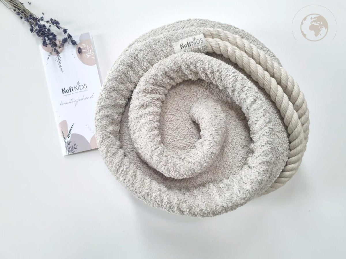 Barngunga inomhus - HopOn Bouclé Pärlvit - Rootly-