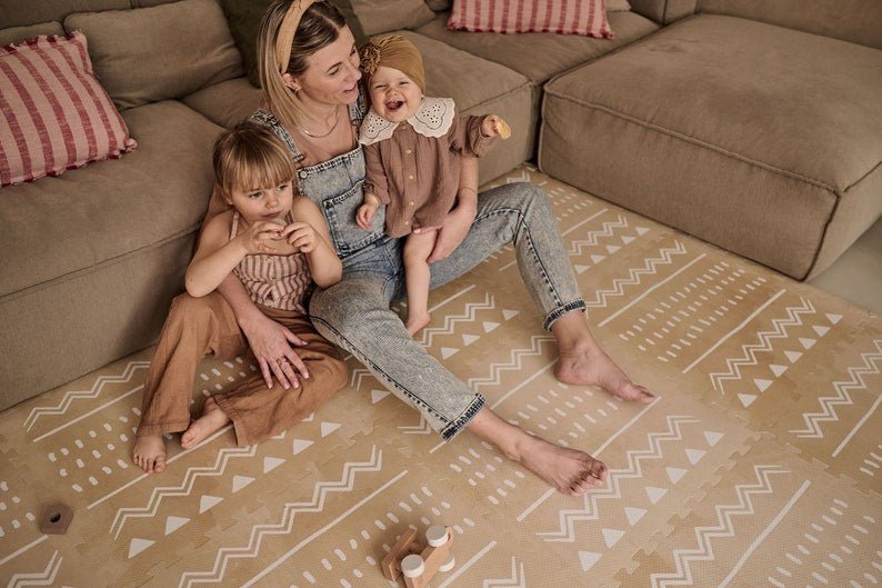 Boho Sand Lekmatta Av Skumgummi - Giftfri - Rootly-Bebis