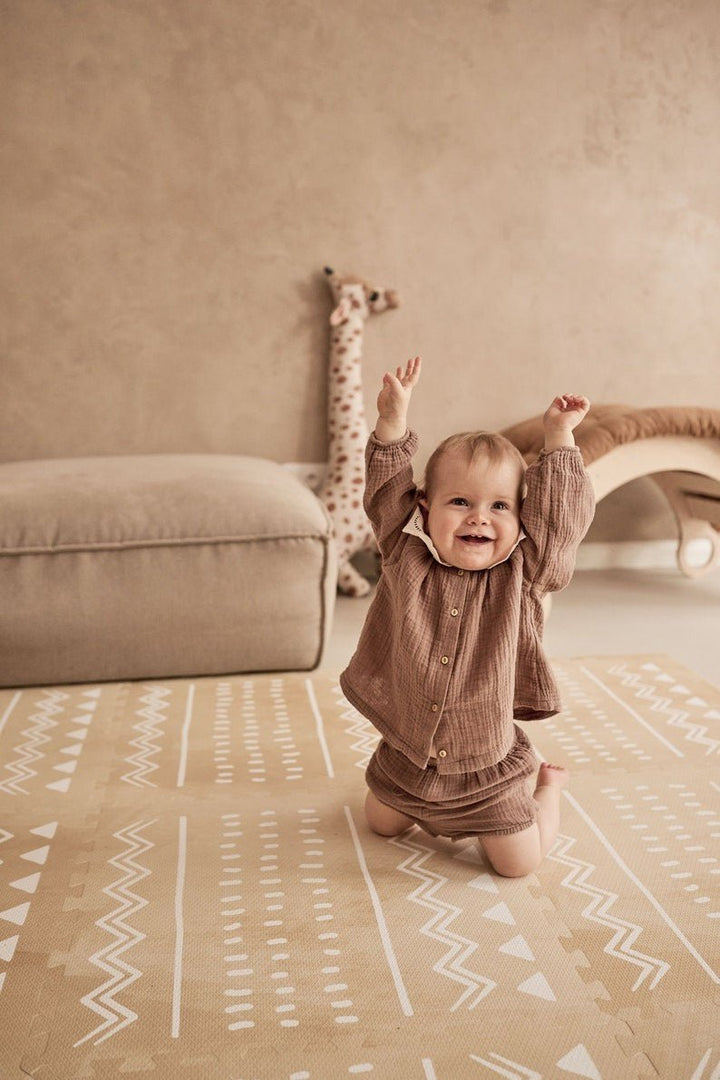Boho Sand Lekmatta Av Skumgummi - Giftfri - Rootly-Bebis