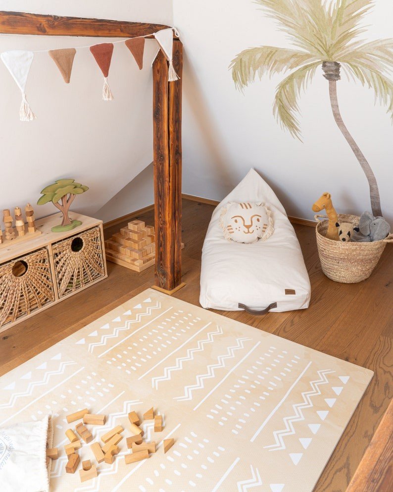 Boho Sand Lekmatta Av Skumgummi - Giftfri - Rootly-Bebis