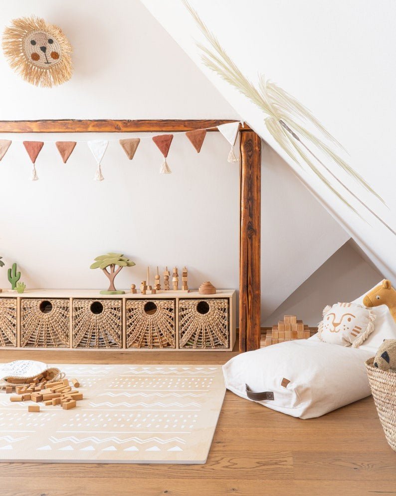 Boho Sand Lekmatta Av Skumgummi - Giftfri - Rootly-Bebis