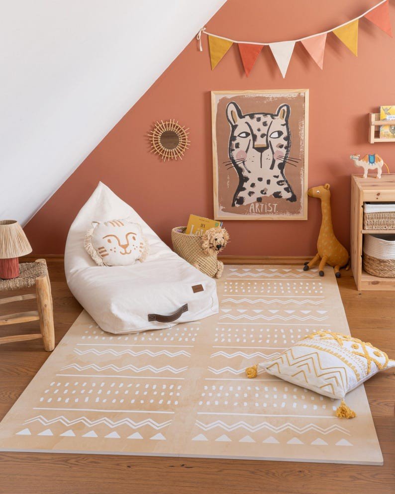 Boho Sand Lekmatta Av Skumgummi - Giftfri - Rootly-Bebis