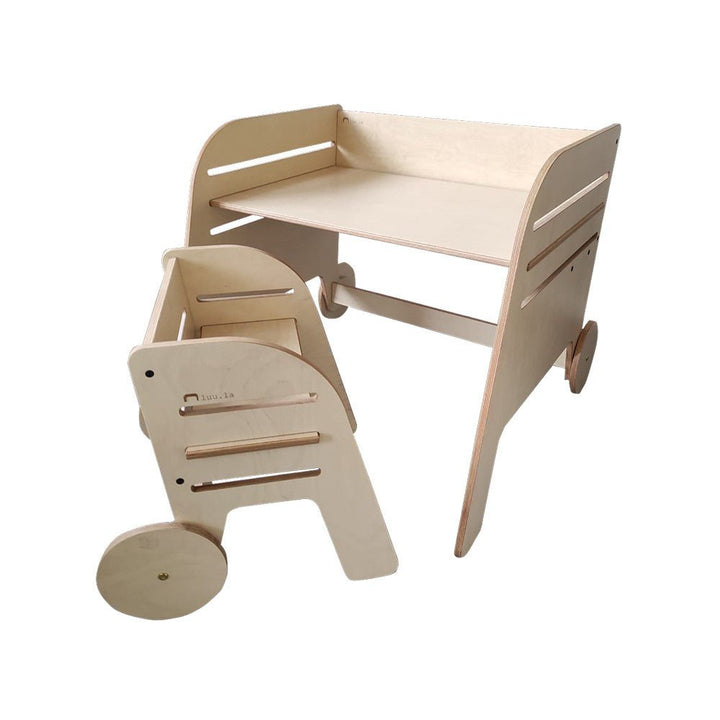 Bord och stol i Montessori stil - Wagon Wheel - Rootly - Montessori möbler