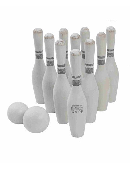 Bowling Käglor i Trä - Vintage - Rootly - Träleksaker