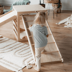 CUBITRI® klätterkub för lek med träfönster - Rootly - Klätterställningar
