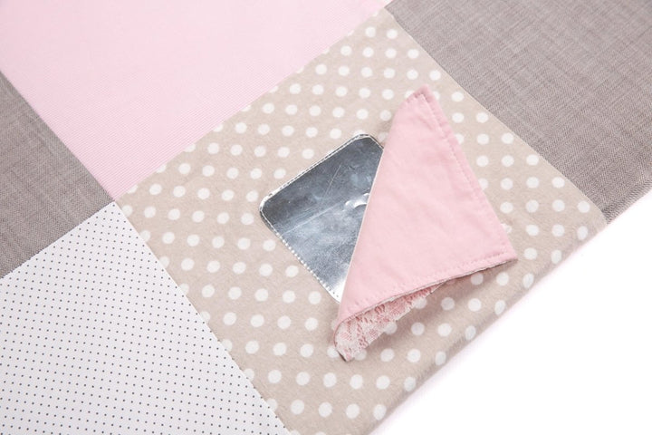 Ekologisk Liten Aktivitetsfilt För Bebis, 100x100 cm - Rosa - Rootly - Bebis