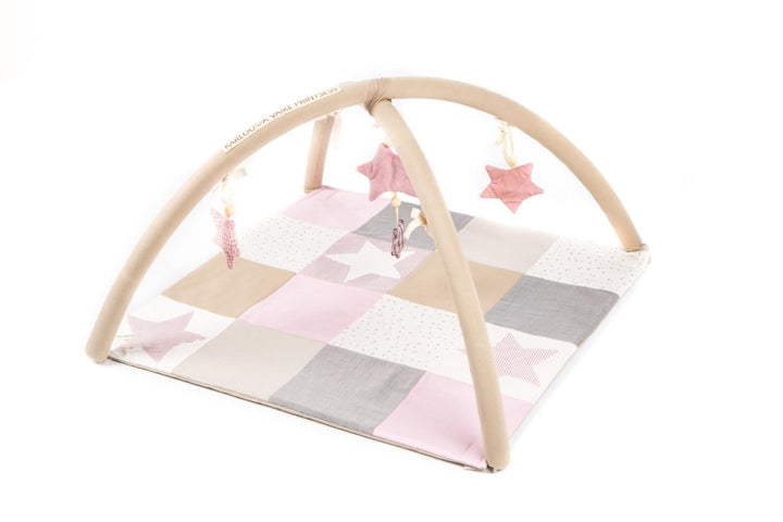 Ekologisk Liten Aktivitetsfilt För Bebis, 80x80 cm - Rosa - Rootly - Bebis