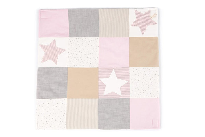 Ekologisk Liten Aktivitetsfilt För Bebis, 80x80 cm - Rosa - Rootly - Bebis