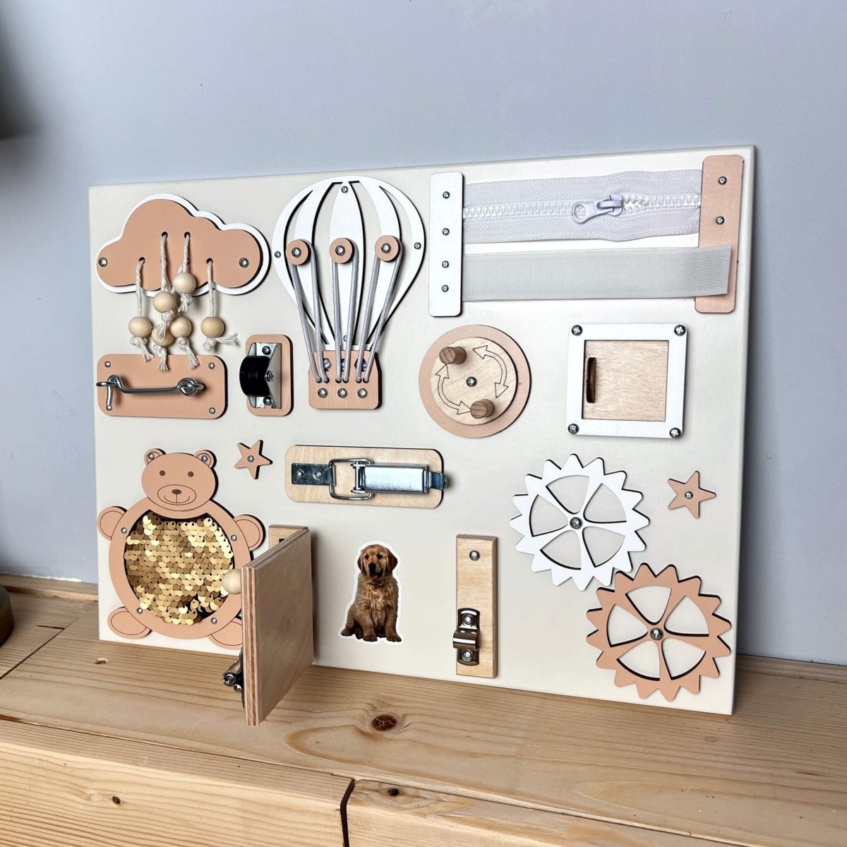 Extra liten aktivitetsbräda för barn (30×40 cm) - Rootly - Montessori leksaker