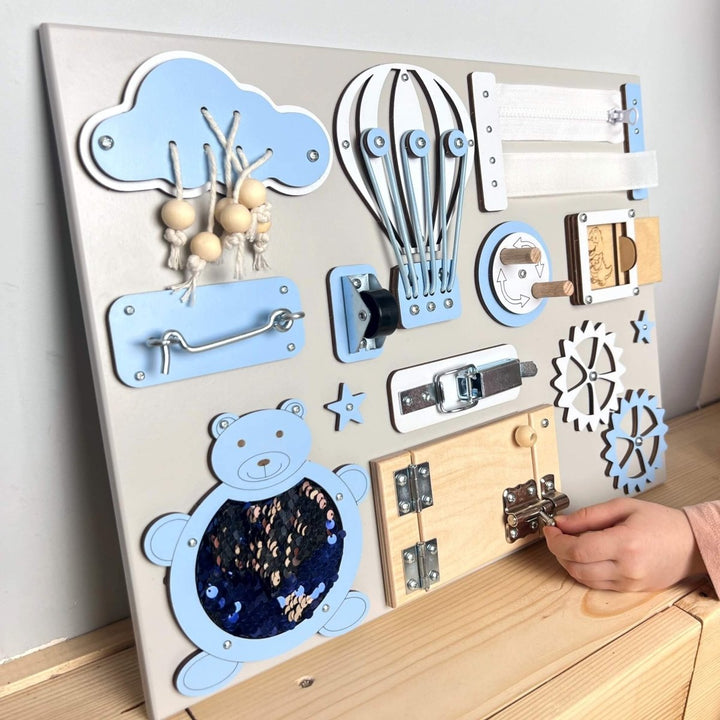 Extra liten aktivitetsbräda för barn (30×40 cm) - Rootly - Montessori leksaker