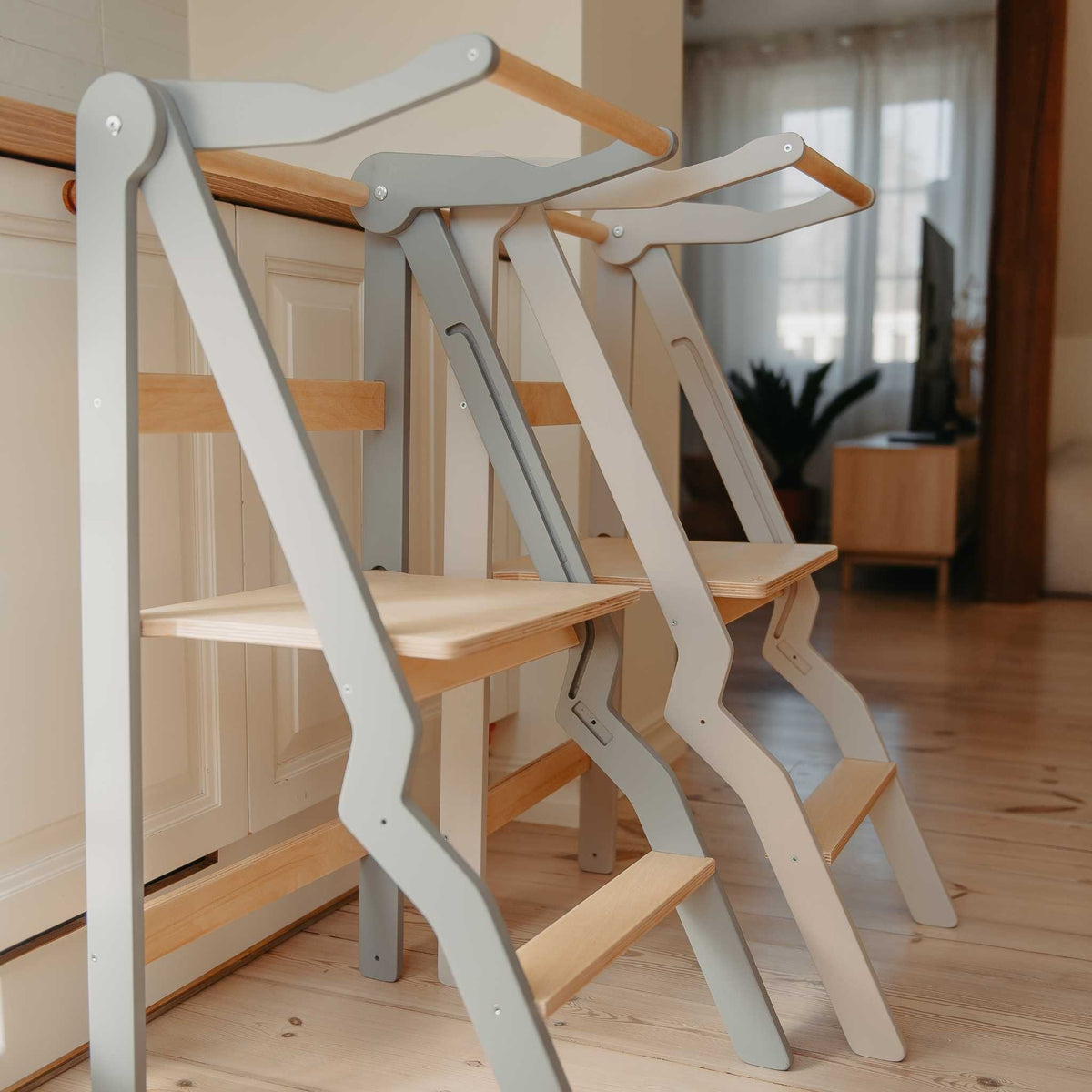 Hopfällbart lärandetorn ZigZag i trä från leg&go