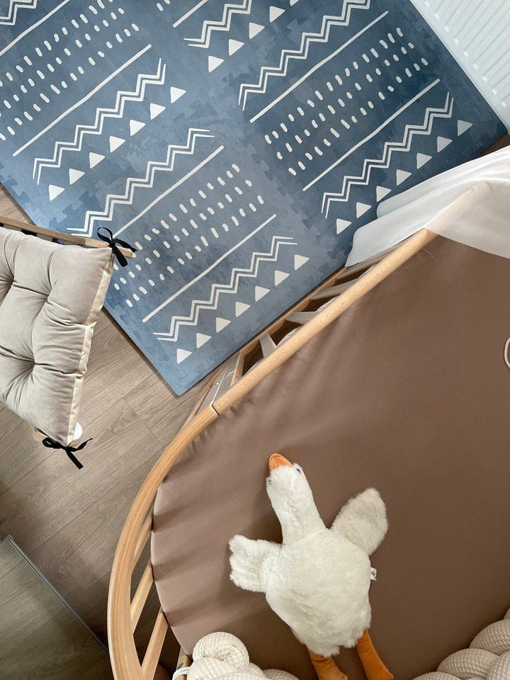 Giftfri Lekmatta Av Skumgummi - Boho Azure - Rootly - Bebis