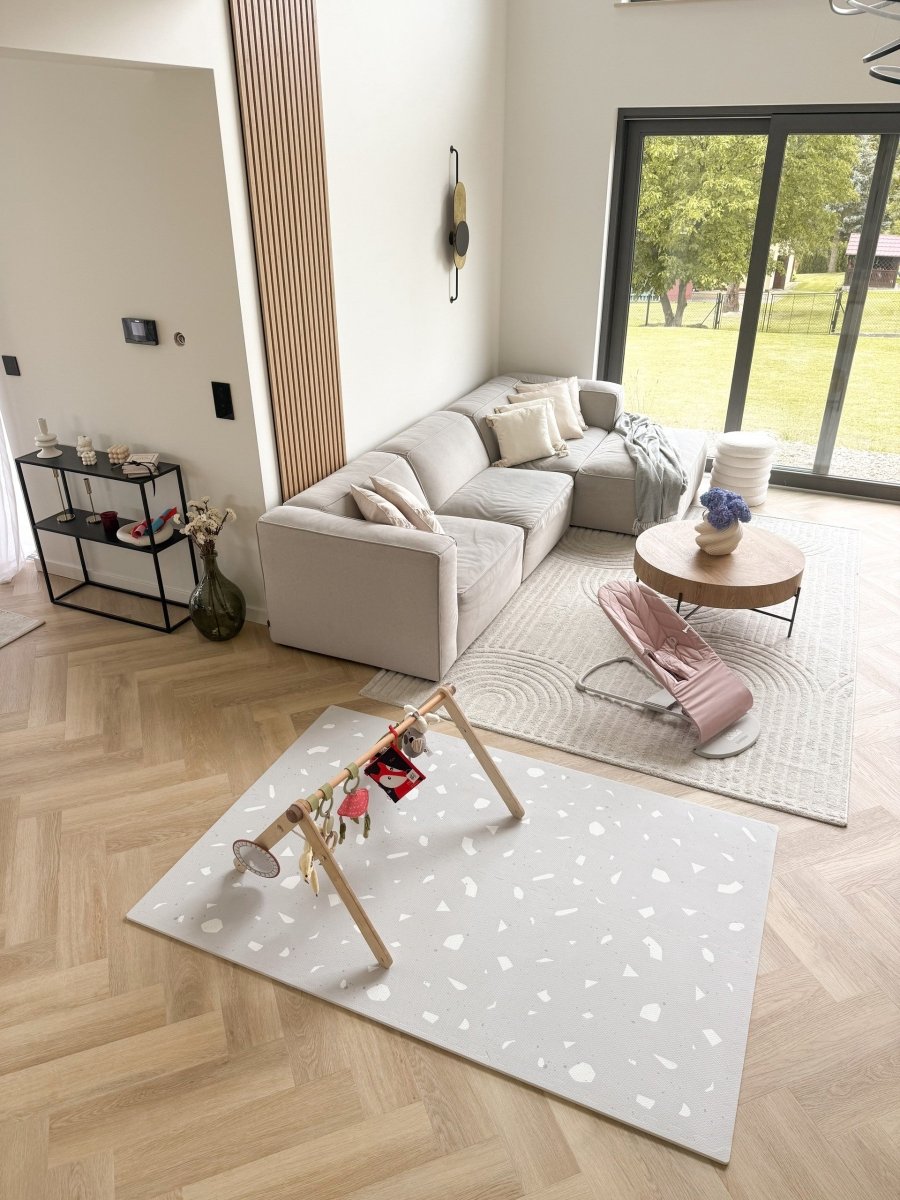 Giftfri Lekmatta Av Skumgummi - Terrazzo Lavender - Rootly - Bebis