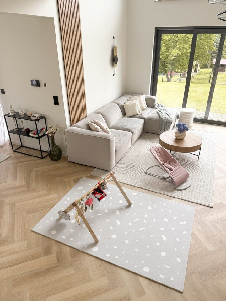 Giftfri Lekmatta Av Skumgummi - Terrazzo Lavender - Rootly - Bebis