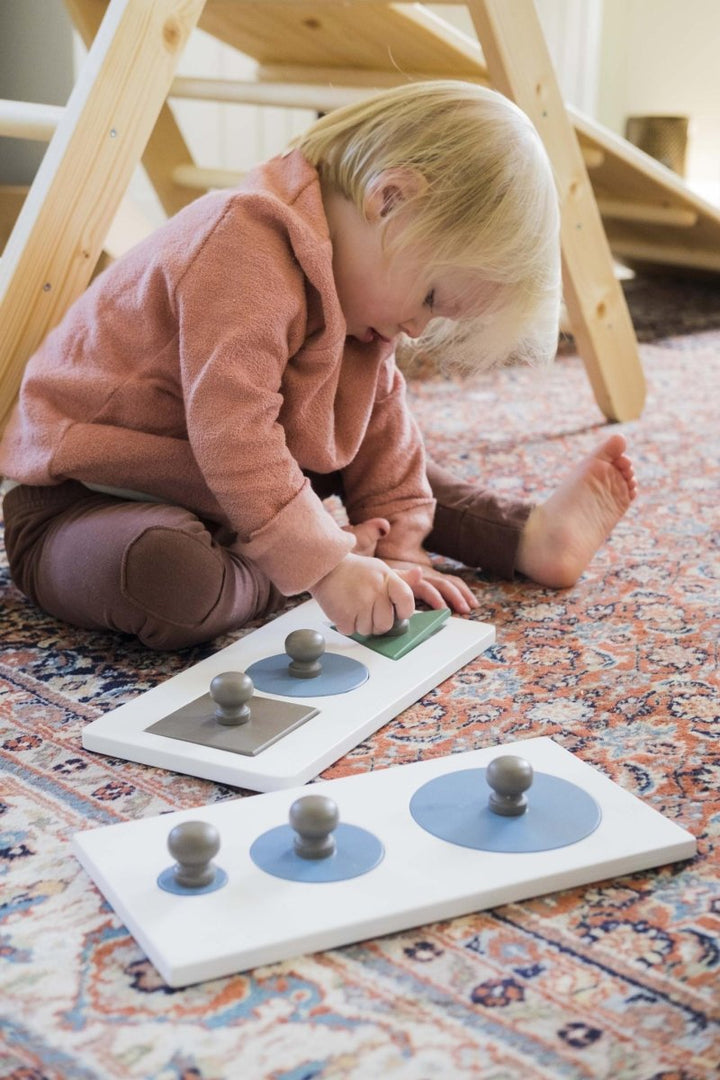 Handgjort Montessori Pussel I Trä - Cirklar - Rootly - Träleksaker