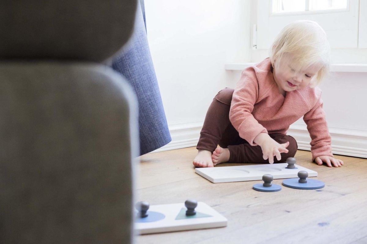 Handgjort Montessori Pussel I Trä - Cirklar - Rootly - Träleksaker