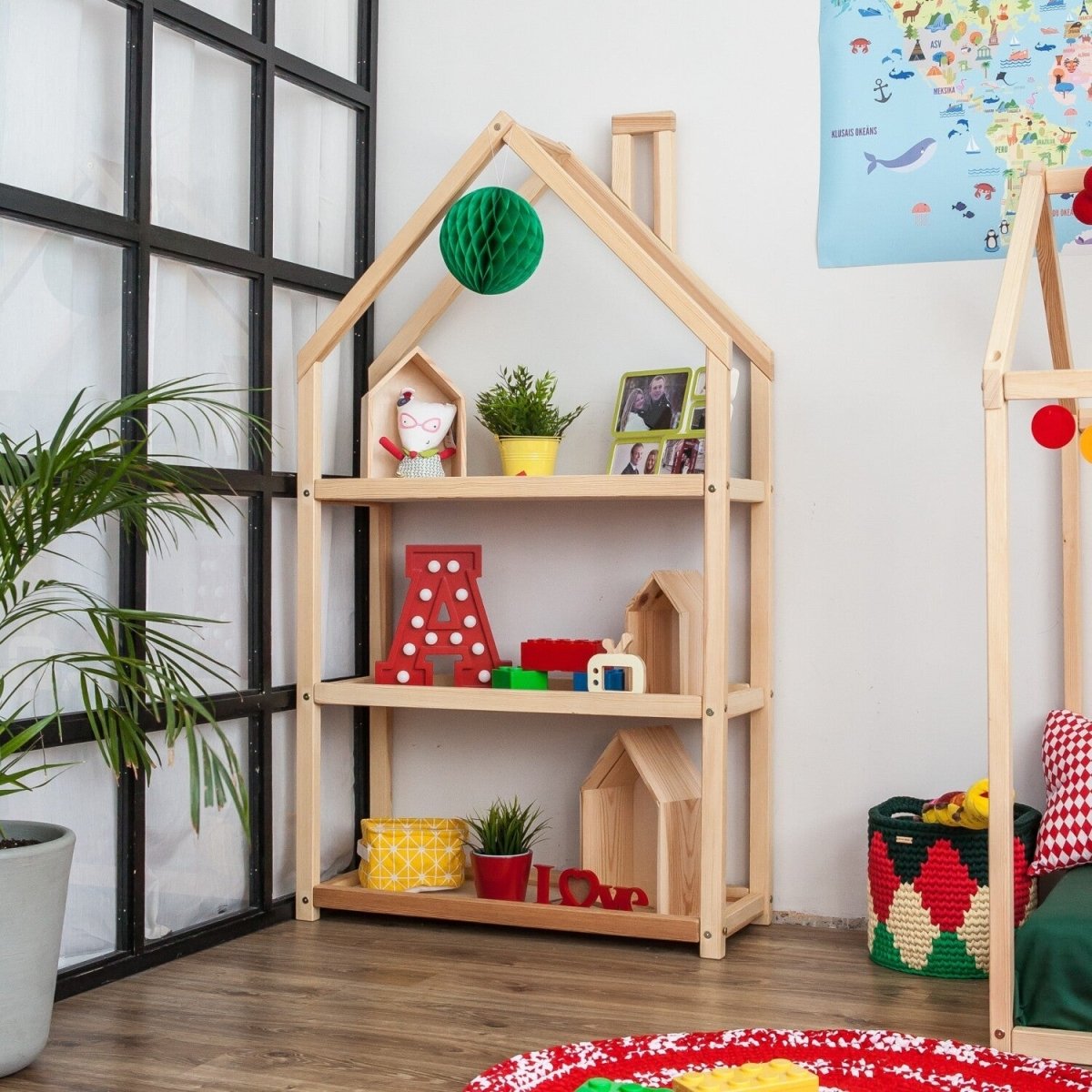 Husformad Hylla För Barn I Montessori Stil - Rootly - 