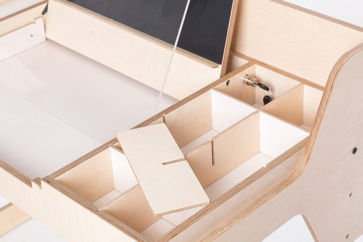 Justerbart och multifunktionellt bord och stol set för barn i Montessori stil - Mint grön - Rootly - Montessori möbler