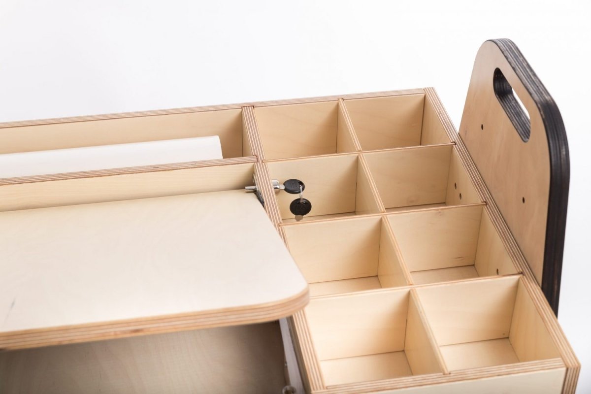 Justerbart och Multifunktionellt Bord och Stol Set För Barn i Montessori Stil - Rosa - Rootly - Montessori möbler