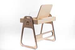 Justerbart och Multifunktionellt Bord och Stol Set För Barn i Montessori Stil - Rosa - Rootly - Montessori möbler