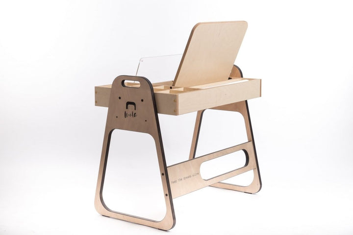 Justerbart och Multifunktionellt Bord och Stol Set För Barn i Montessori Stil - Rosa - Rootly - Montessori möbler