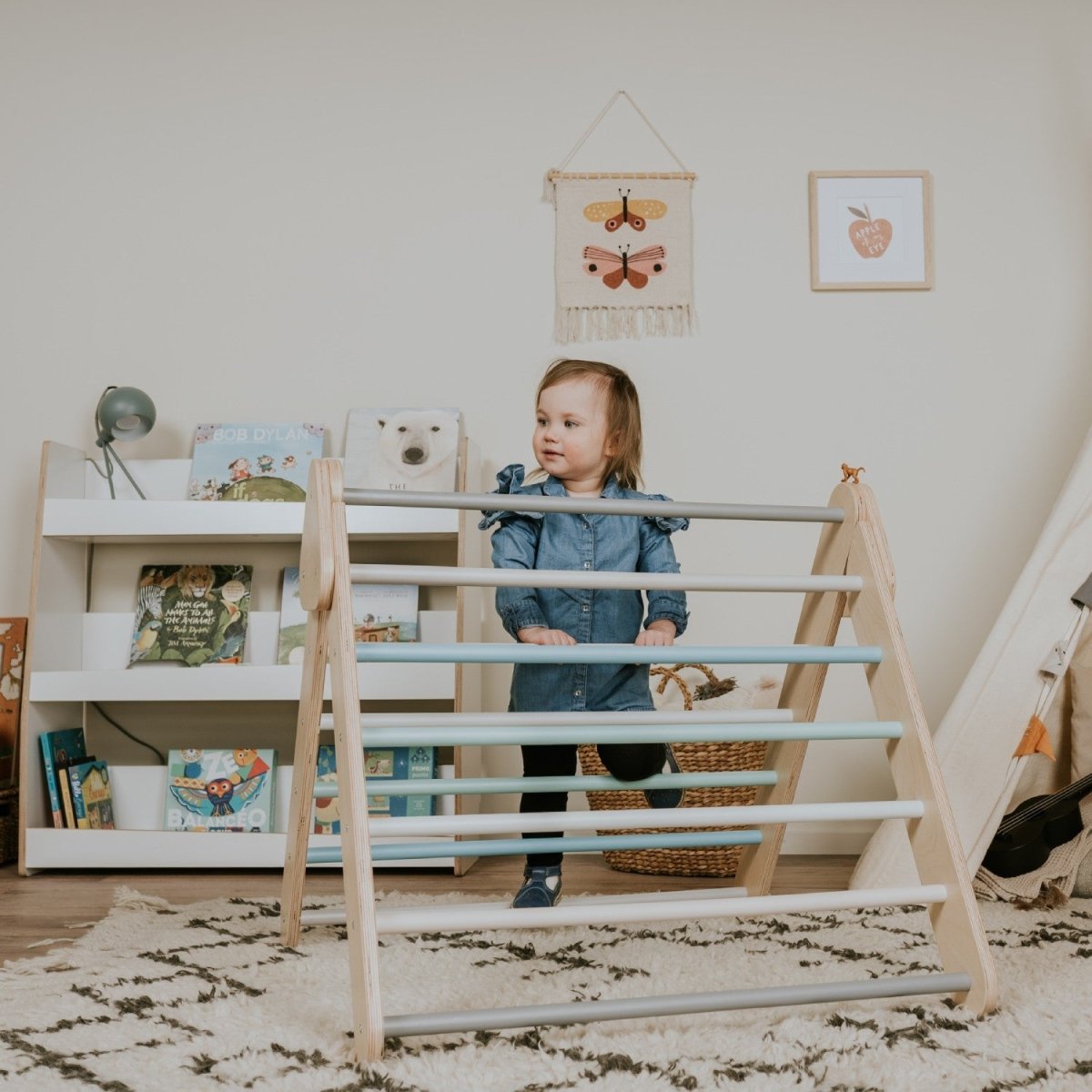 leg&go Pikler Triangel - Pastel klättertriangel för 6 månader - 5 år - Rootly - Pikler Trianglar