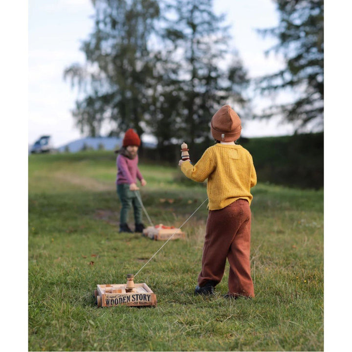 Leksaksvagnen Kamraten i Trä - En Charmig Leksaksvagn - Rootly-Träleksaker