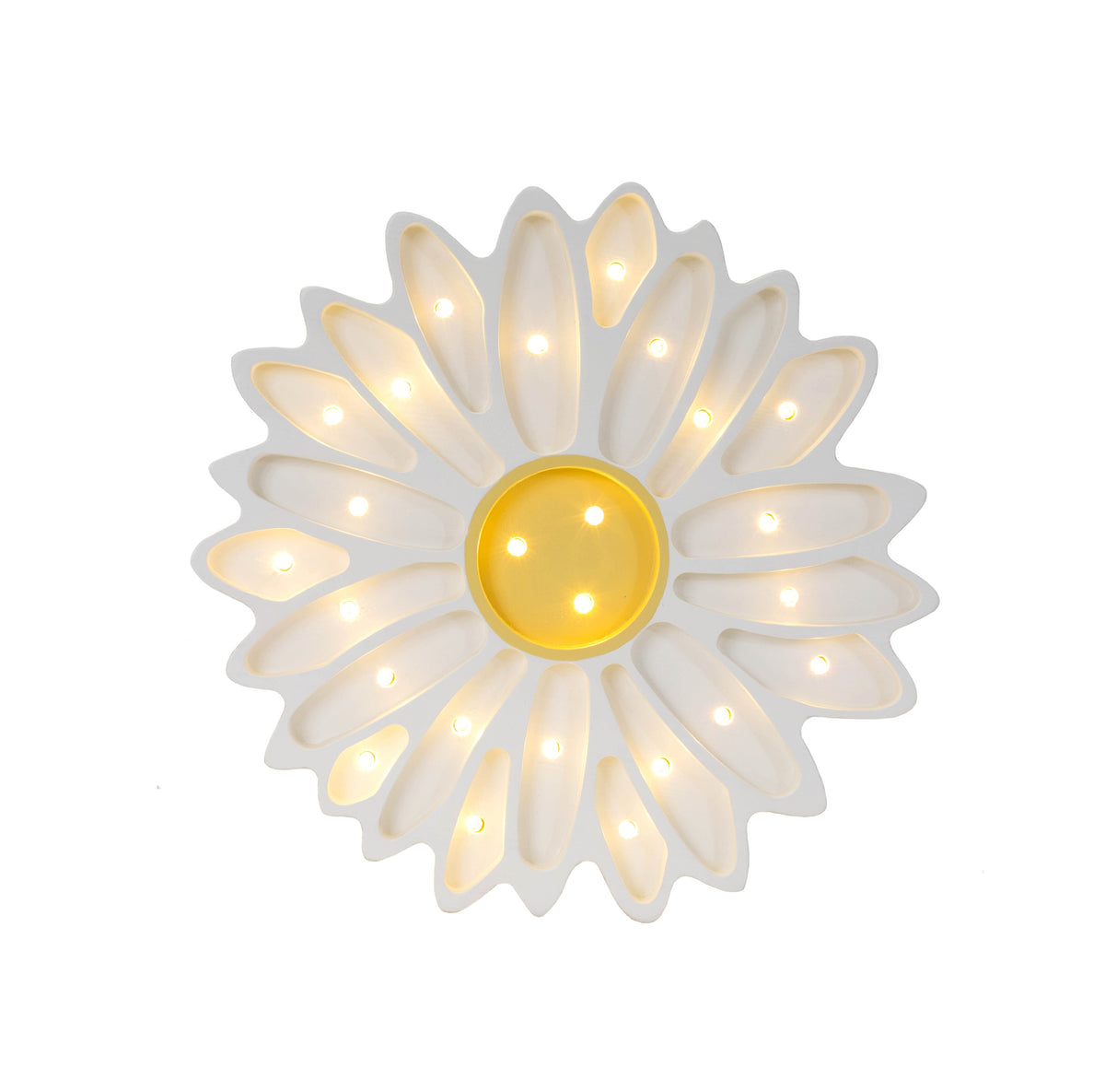 Daisy blomformad nattlampa i trä från Little Lights