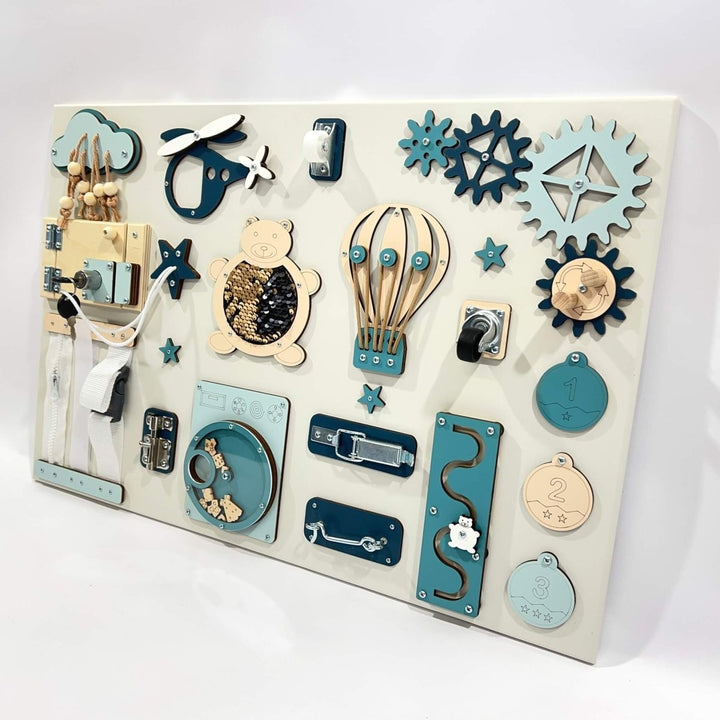 Mellanstor Montessori aktivitetsbräda (40x60cm) - Rootly - Montessori leksaker