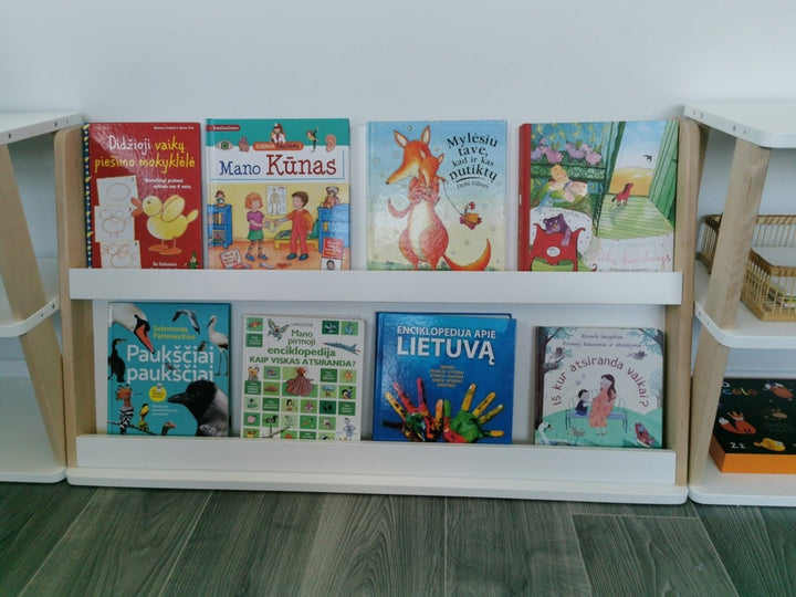 Modulär Montessori Bokhylla - 2 Hyllplan - Rootly - Montessori möbler