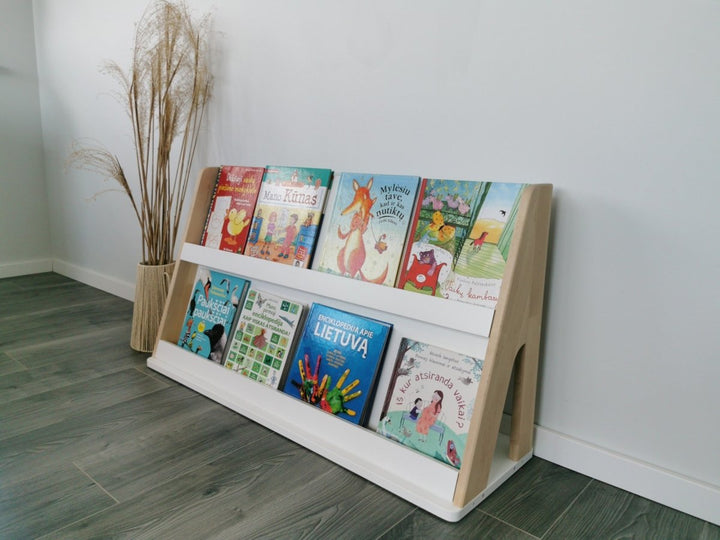 Modulär Montessori Bokhylla - 2 Hyllplan - Rootly - Montessori möbler