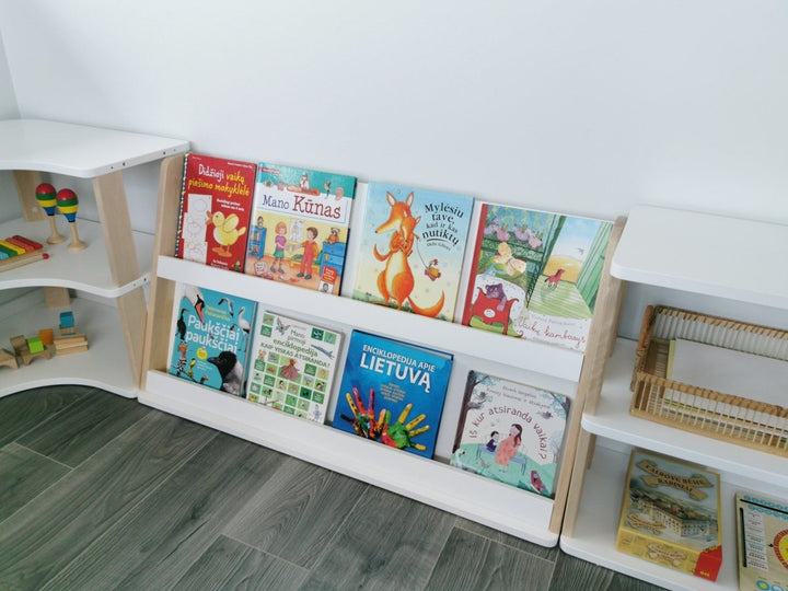 Modulär Montessori Bokhylla - 2 Hyllplan - Rootly - Montessori möbler