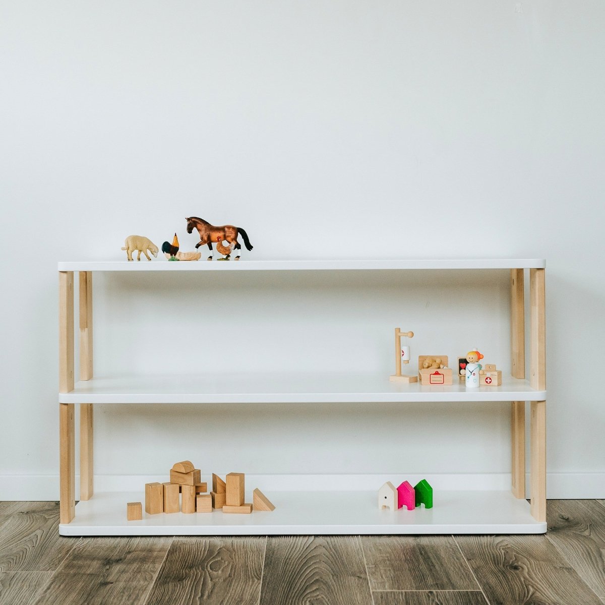 Modulär Montessori Hylla Rak - 3 Hyllplan - Rootly - 