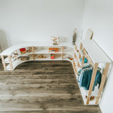 Modulär Montessorihylla Rak Mini - 4 Hyllor