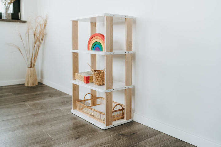 One Little Pine Montessori-hylla Mini för barnrum – 4 hyllplan