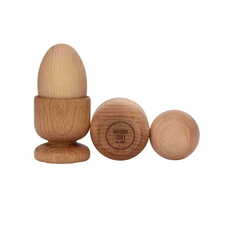 Montessori Ägg, Boll och Kub Set - Rootly - Träleksaker