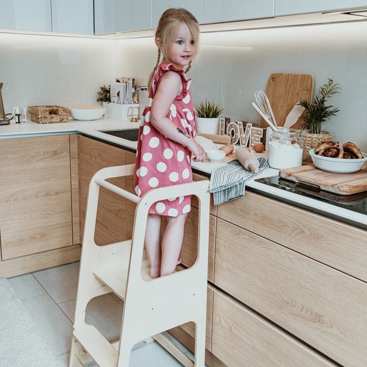 Montessori Hjälpa - Till - Torn I Olika Färger - Rootly - Stegpallar