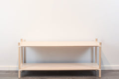 Montessori - Inspired Stor Hylla i Trä - 2 Hyllplan - Rootly - 