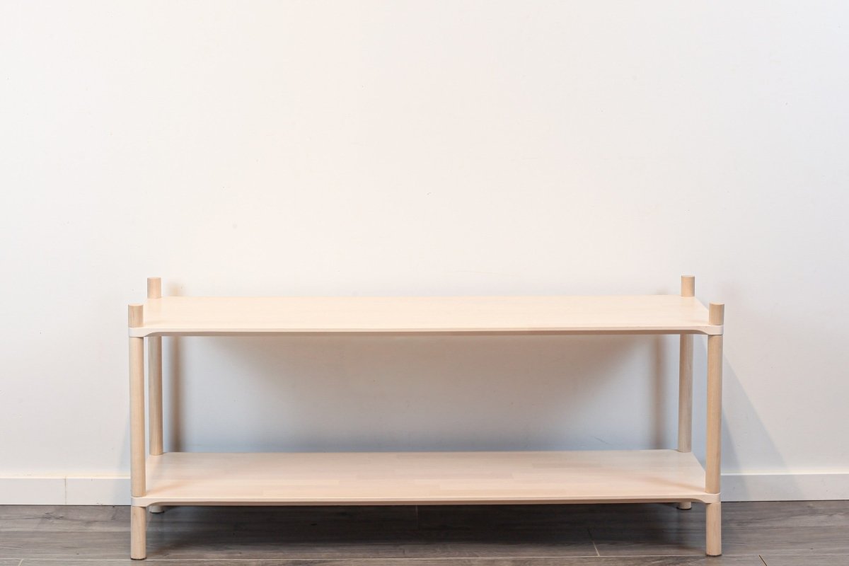 Montessori - Inspired Stor Hylla i Trä - 2 Hyllplan - Rootly - 