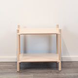 Montessori-inspirerad trähylla liten, 2 hyllor