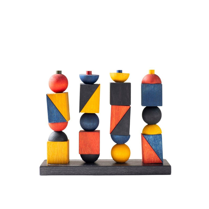 Montessori Inspirerad Modern Stapel Leksak X - Rootly - Träleksaker