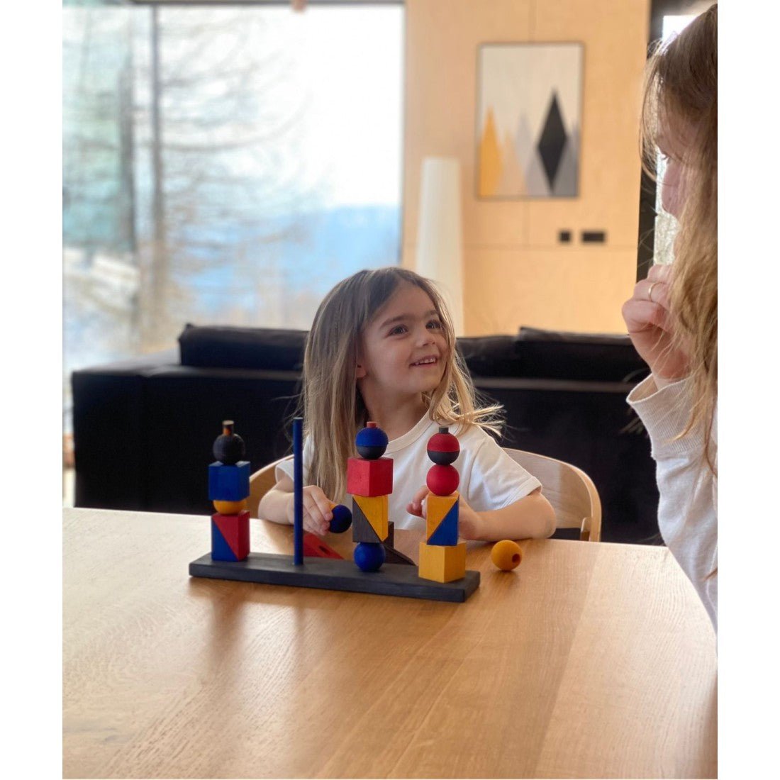 Montessori Inspirerad Modern Stapel Leksak X - Rootly - Träleksaker